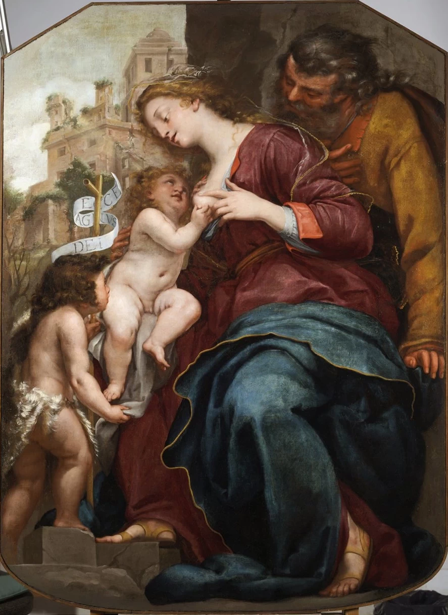 Sacra Famiglia con Giovannino - Galleria Nazionale di Palazzo Spinola, attribuito